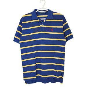 Vintage y2k Ralph Lauren short sleeve polo shirt blue size M